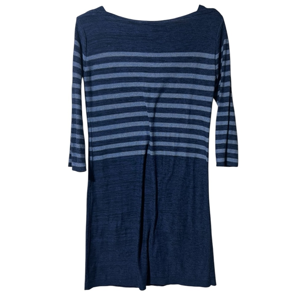 Peruvian Connection Blue Knit Dress Small